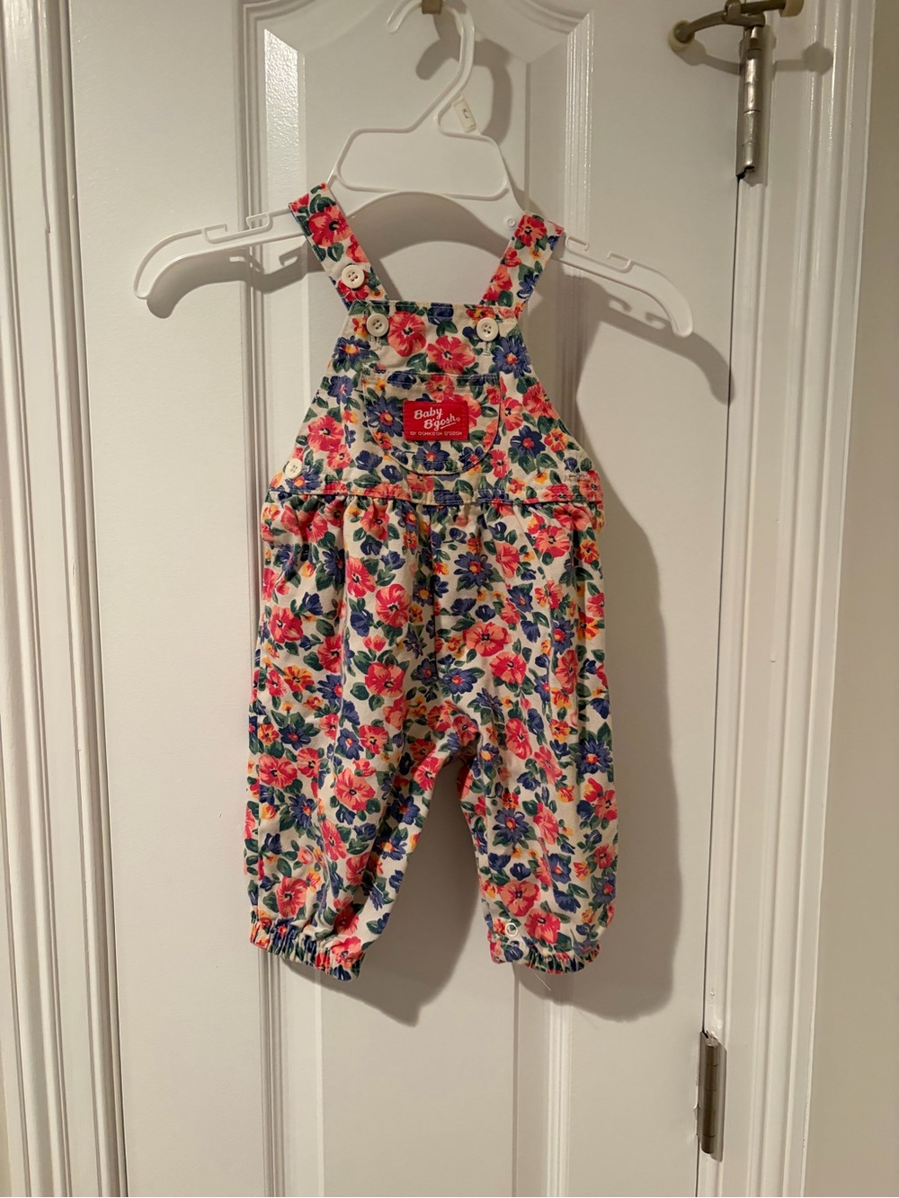 Rare 1989 Vintage Osh Kosh B’gosh Floral Overalls